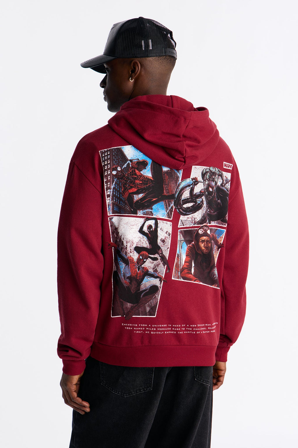 Marvel Spiderman Be Greater Hoodie - Burgundy