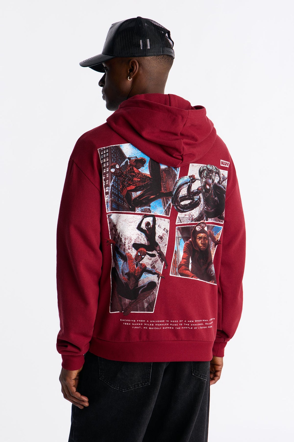 Marvel Spiderman Be Greater Hoodie - Burgundy