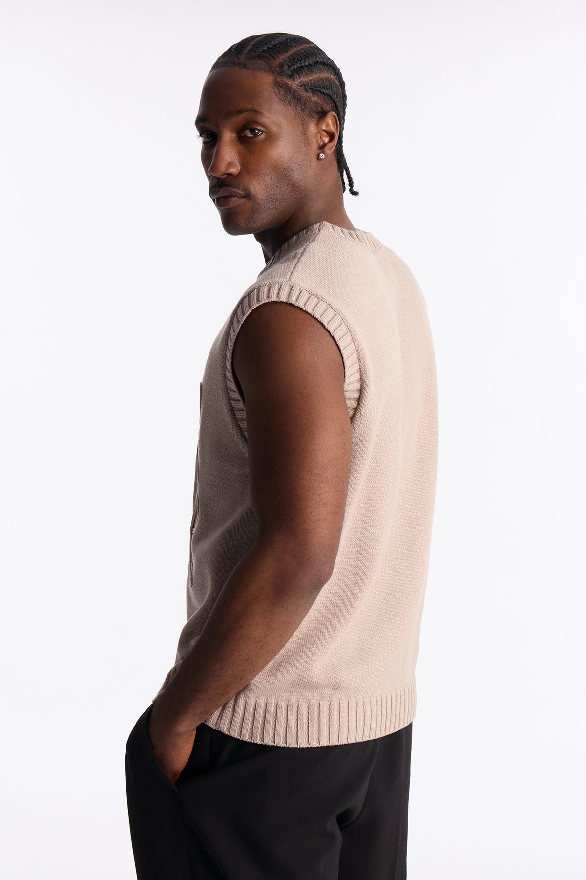 Soft Sands Sweater Vest - LightBrown