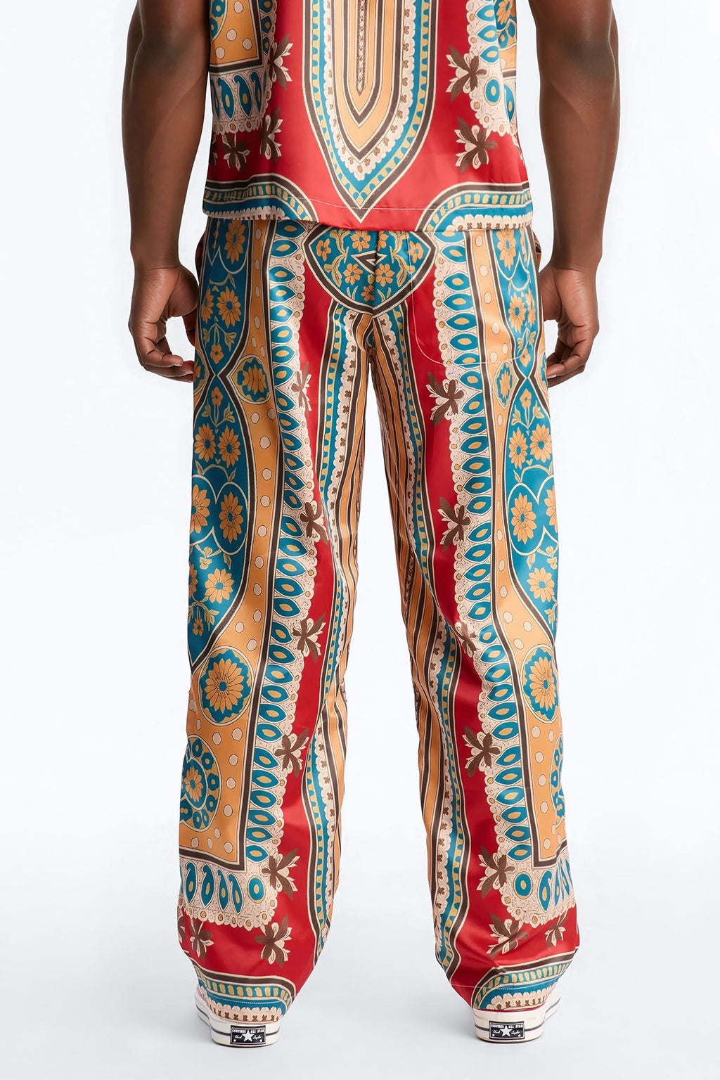 Monaco Straight Pants - Burgundy