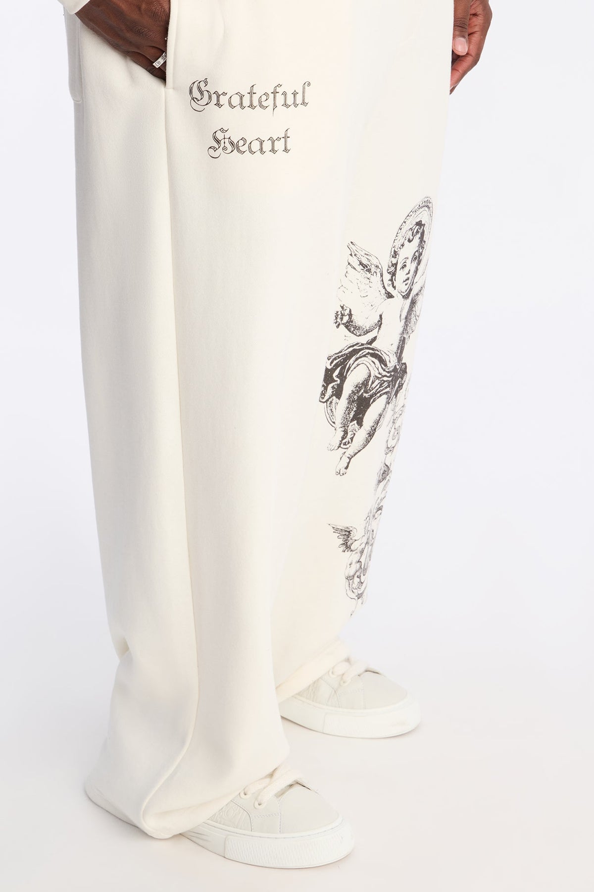 Grateful Heart Sweatpants - Cream