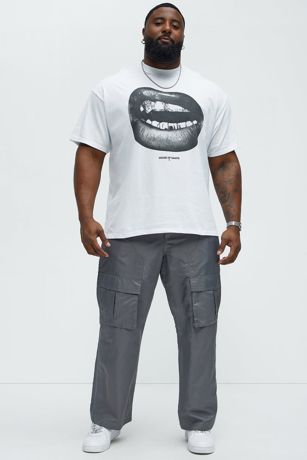 House Of Saints Grill Short Sleeve Tee - White