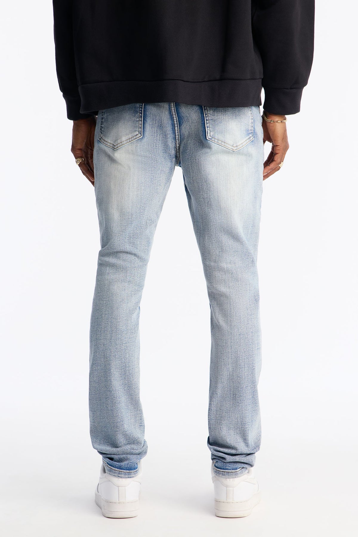 Stacked Skinny Urban Mend Jeans - Light Wash