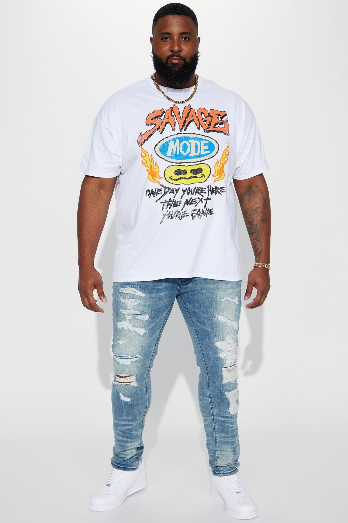 For The Fame Stacked Skinny Jeans - Light Wash