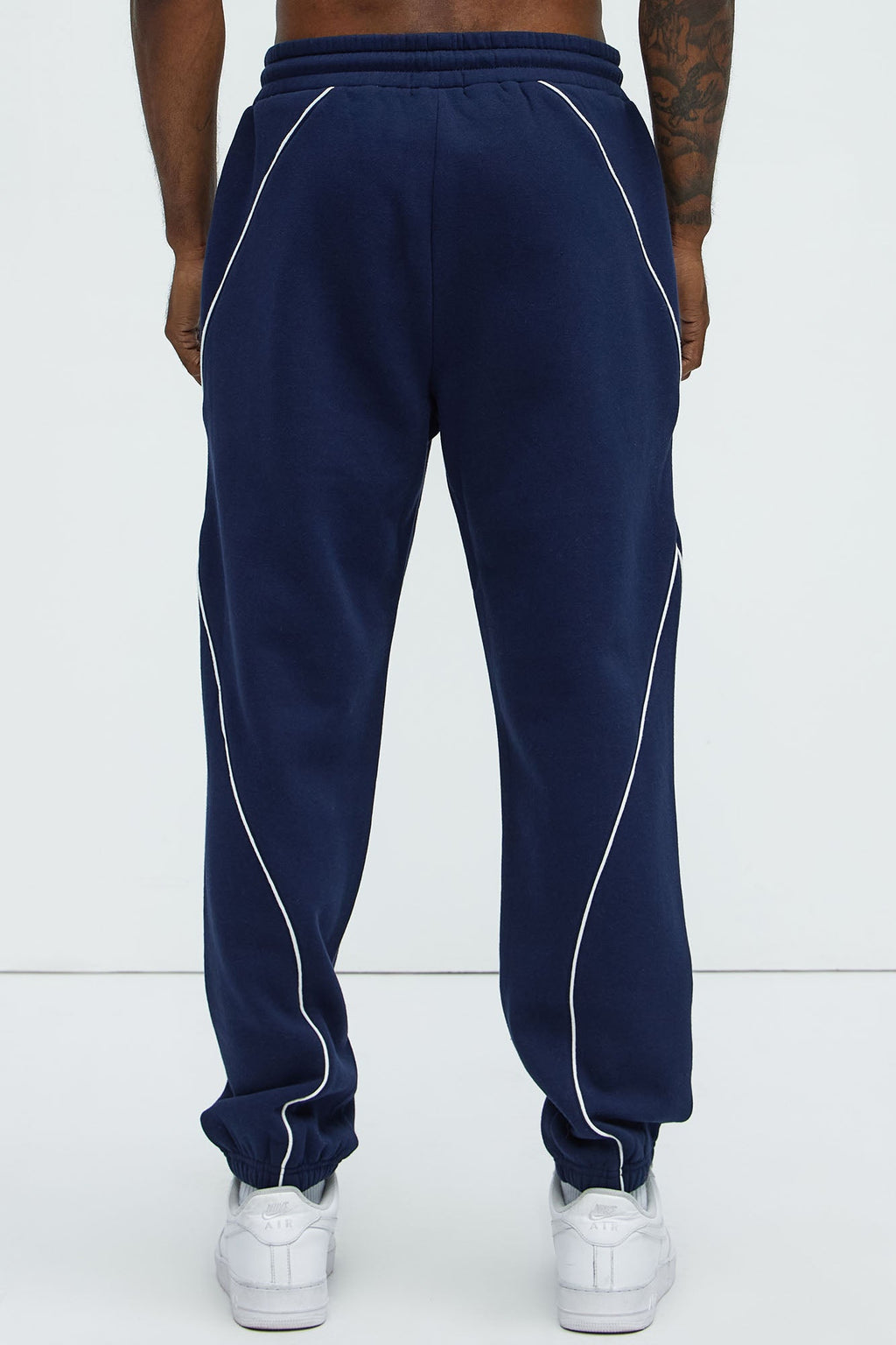 Tyson Piping Relaxed Jogger - Navy