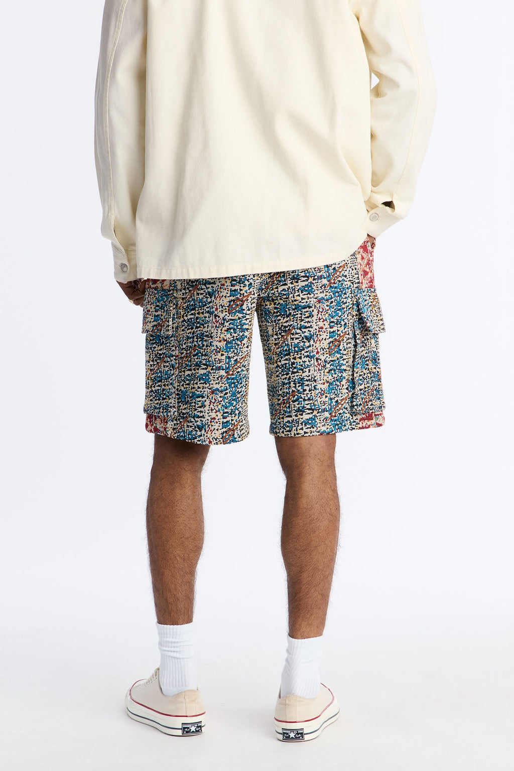 Baggy Nomadic Tapestry Cargo Short - Multi Color
