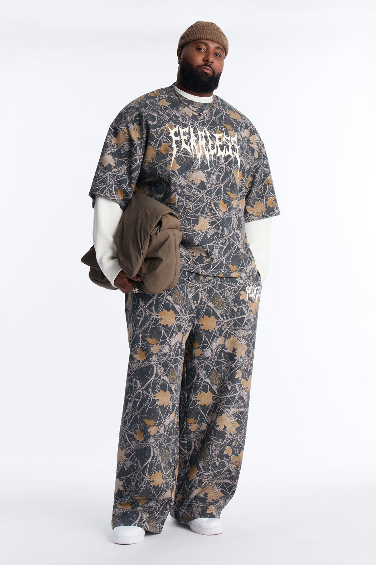 Fearless Camo Twofer Sweatshirt - Camouflage