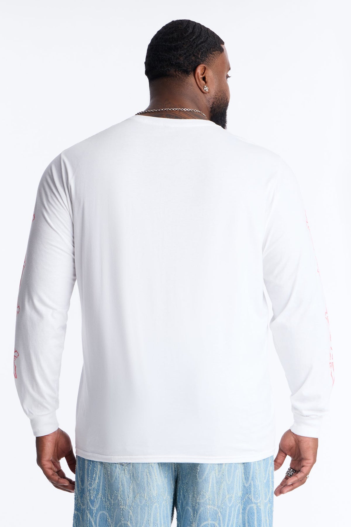 Son Of God Oversized Long Sleeve Tee - White