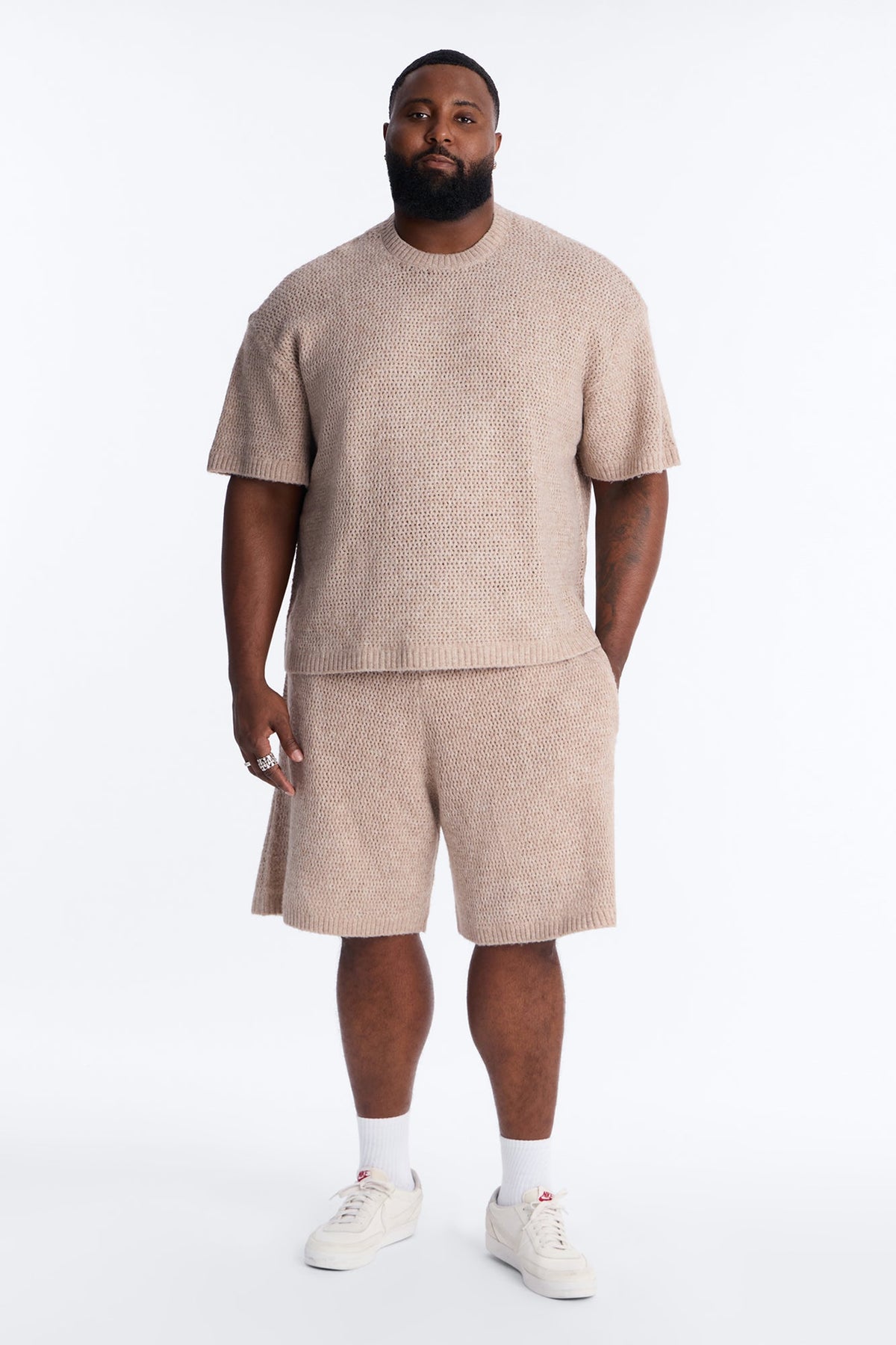 Oversized Venice Sweater Shirt - Stone