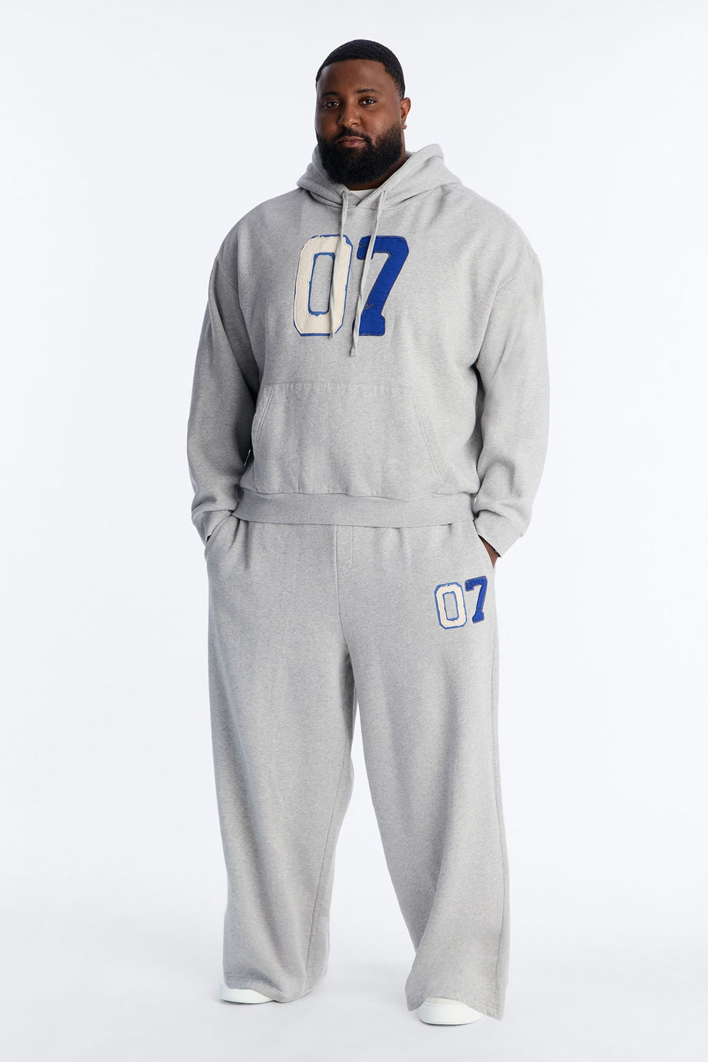 Mellow Patch Hoodie - Heather Grey