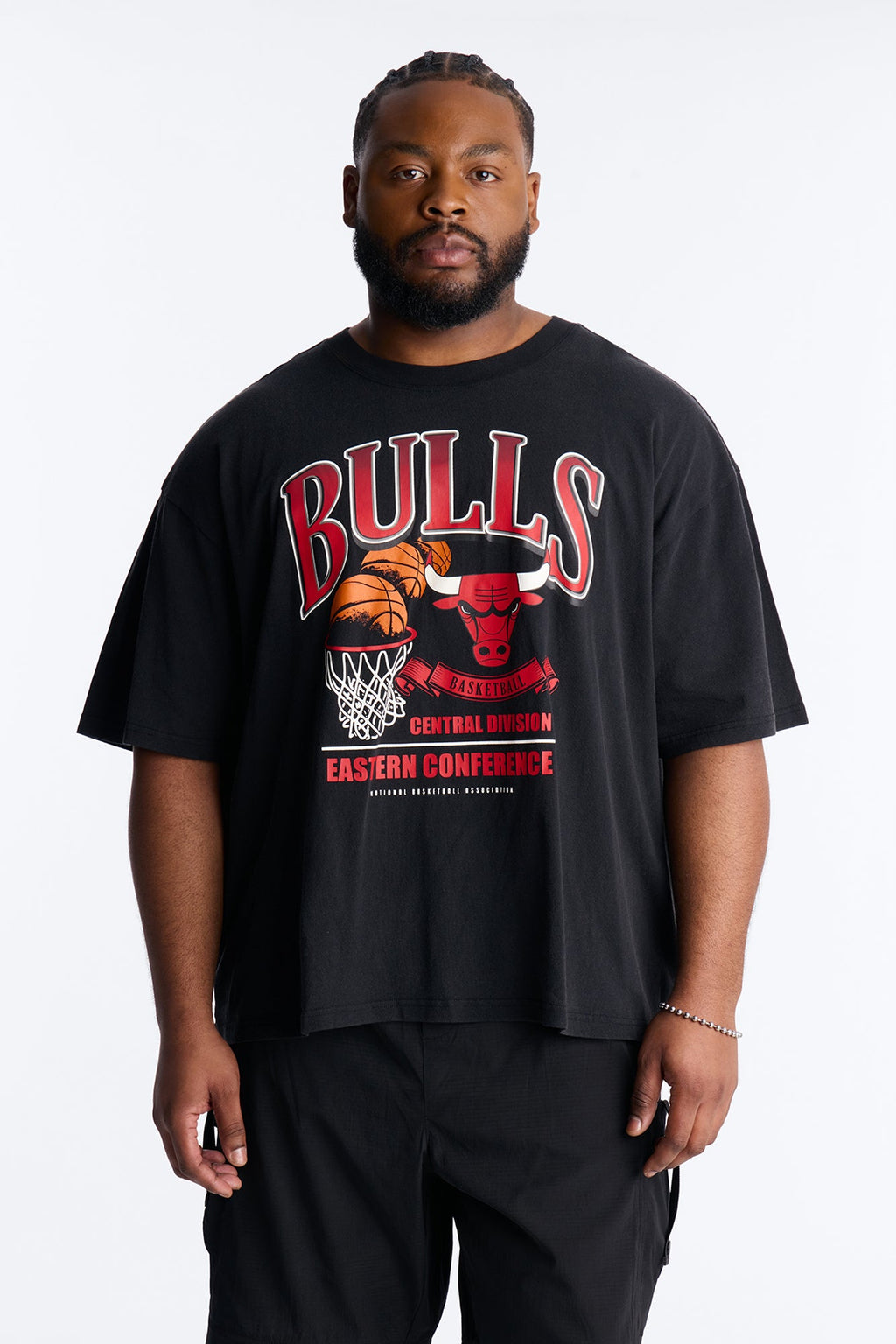 Bulls For The City Short Sleeve Tee - Black Wash