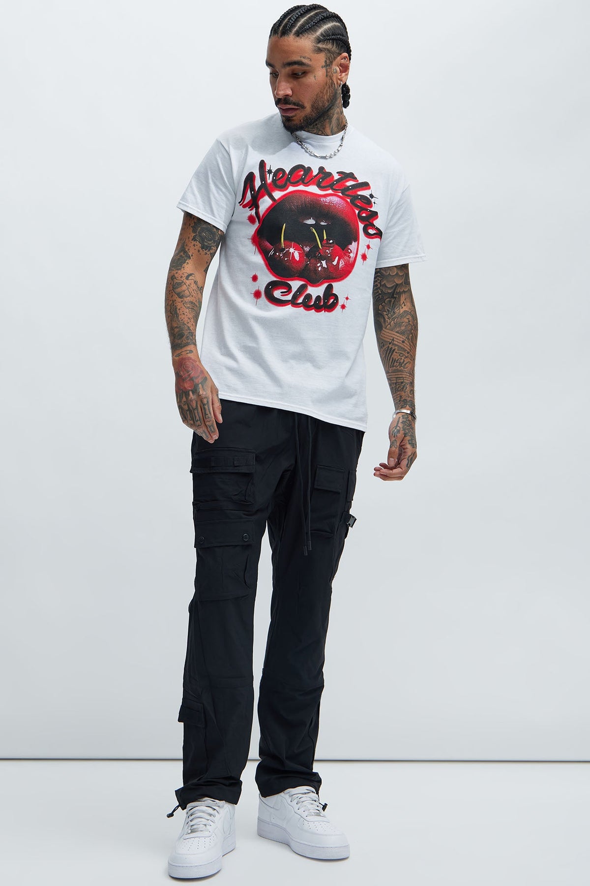 Versatile Slim Cargo Pants - Black