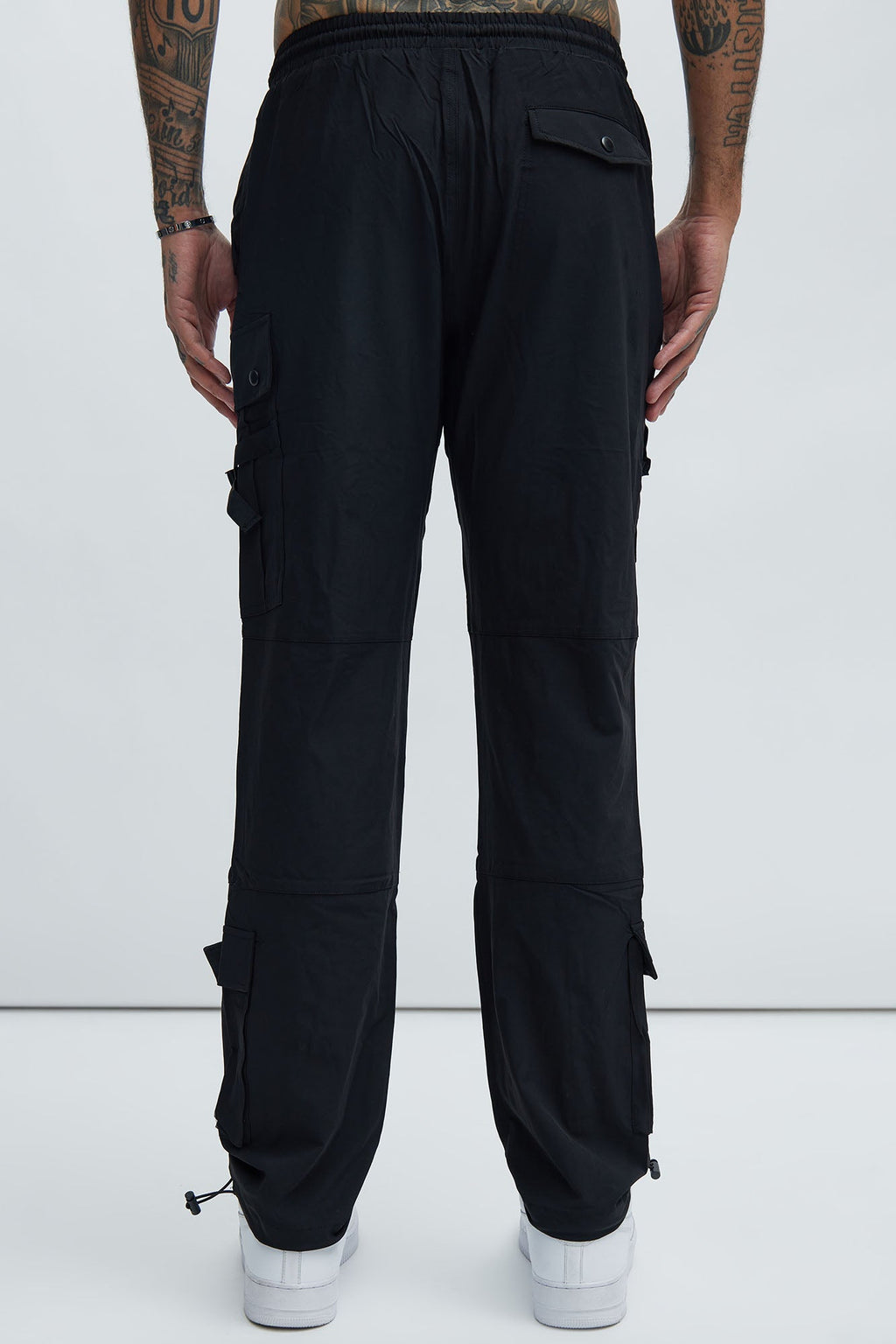 Versatile Slim Cargo Pants - Black