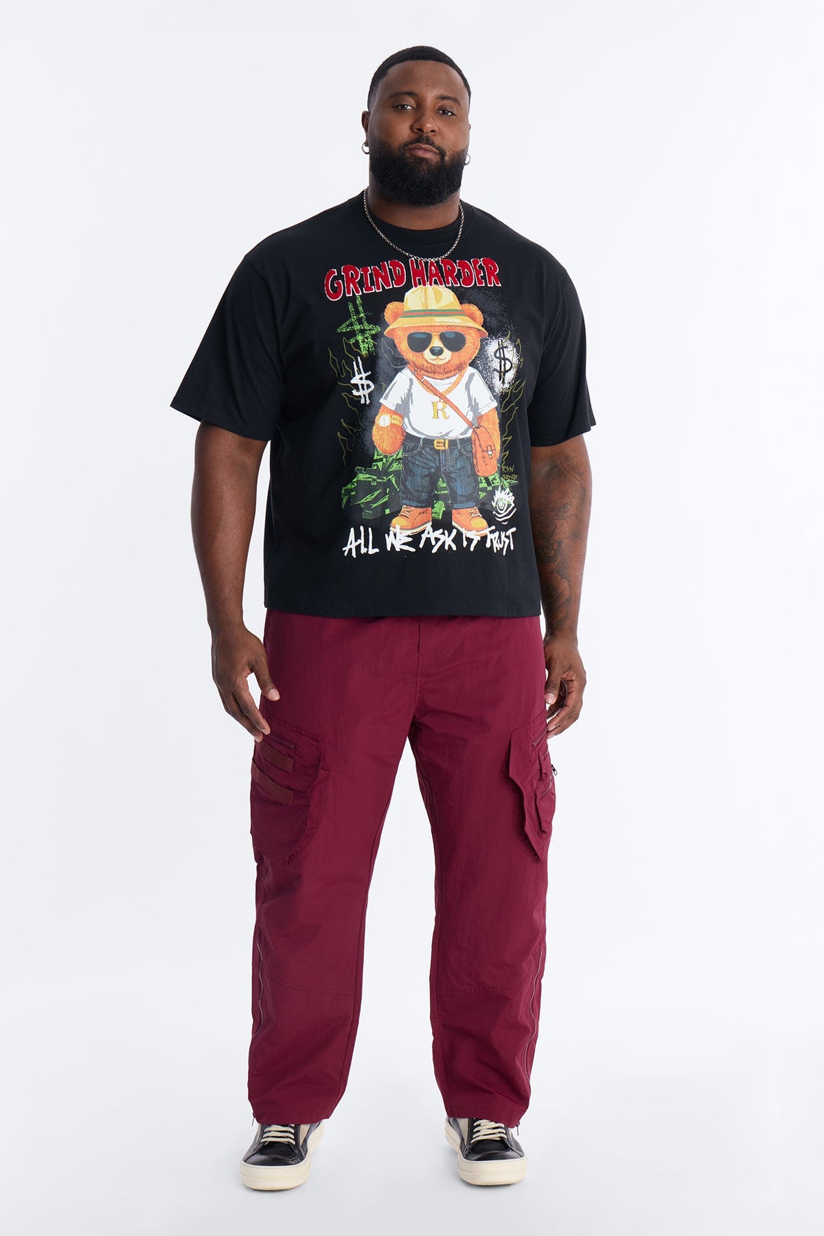 Money Grind Harder Short Sleeve Tee - Black