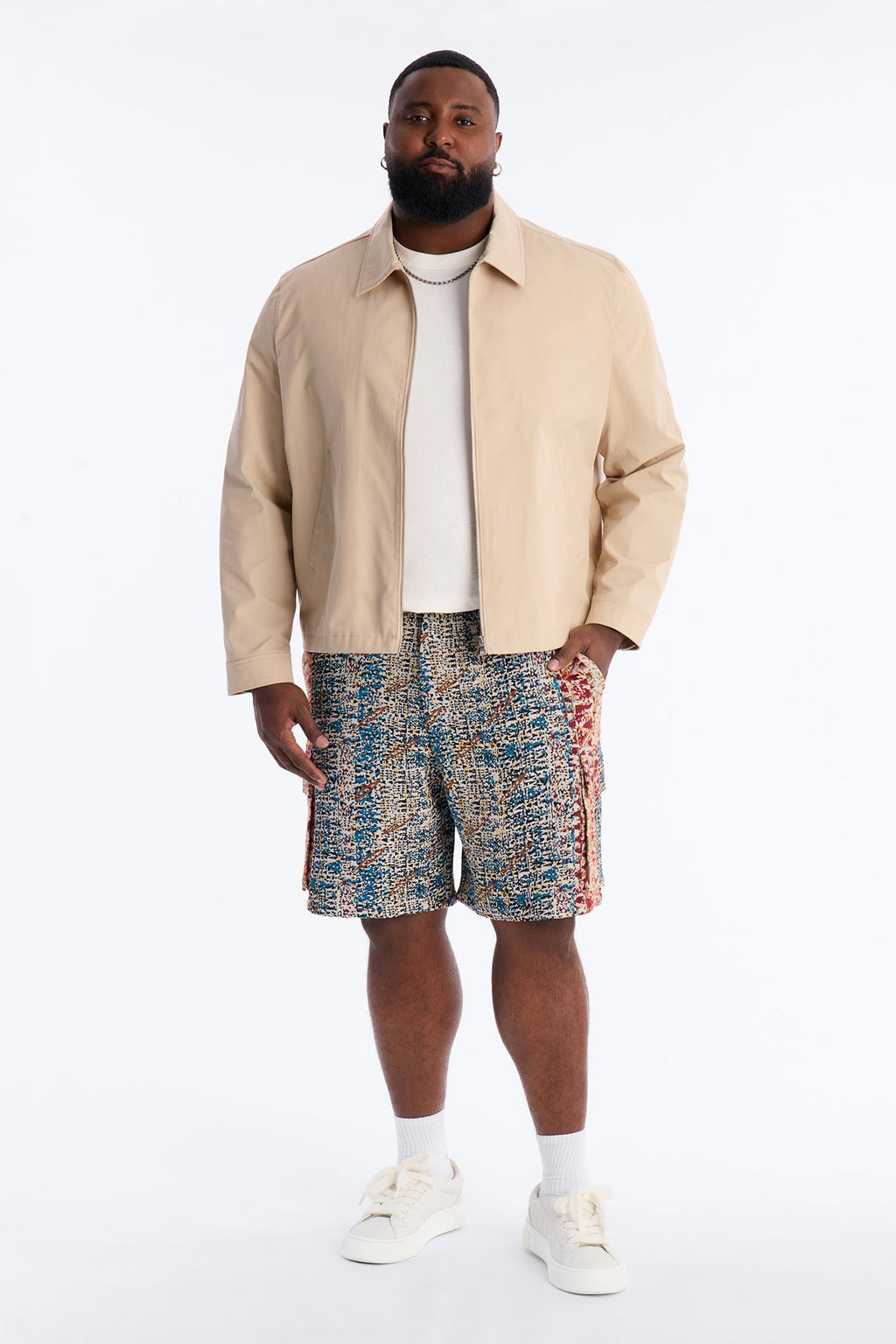 Baggy Nomadic Tapestry Cargo Short - Multi Color