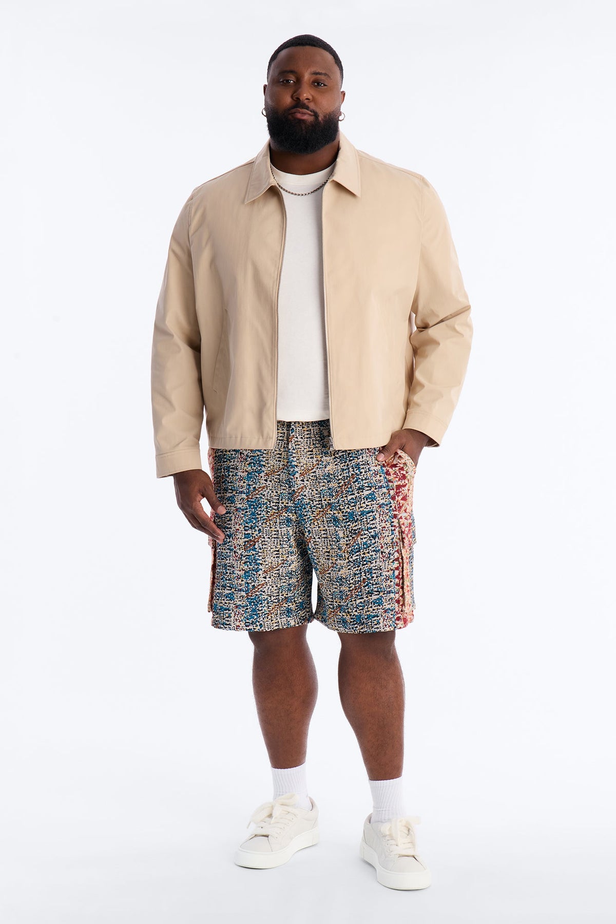 Baggy Nomadic Tapestry Cargo Short - Multi Color