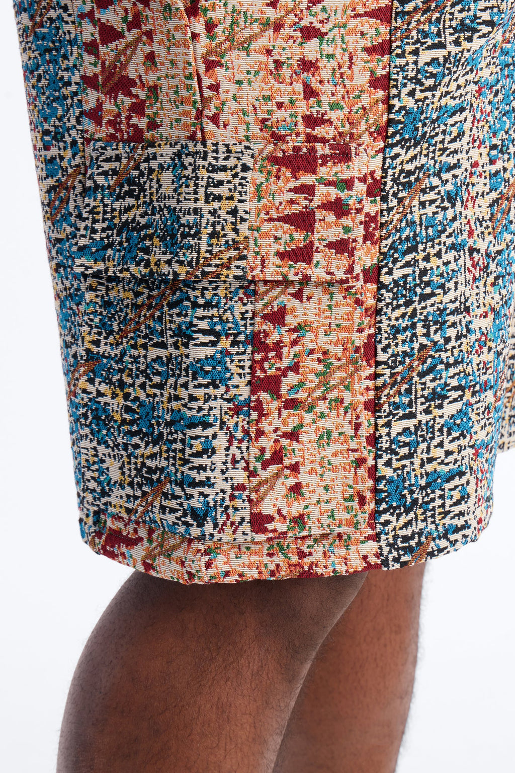 Baggy Nomadic Tapestry Cargo Short - Multi Color