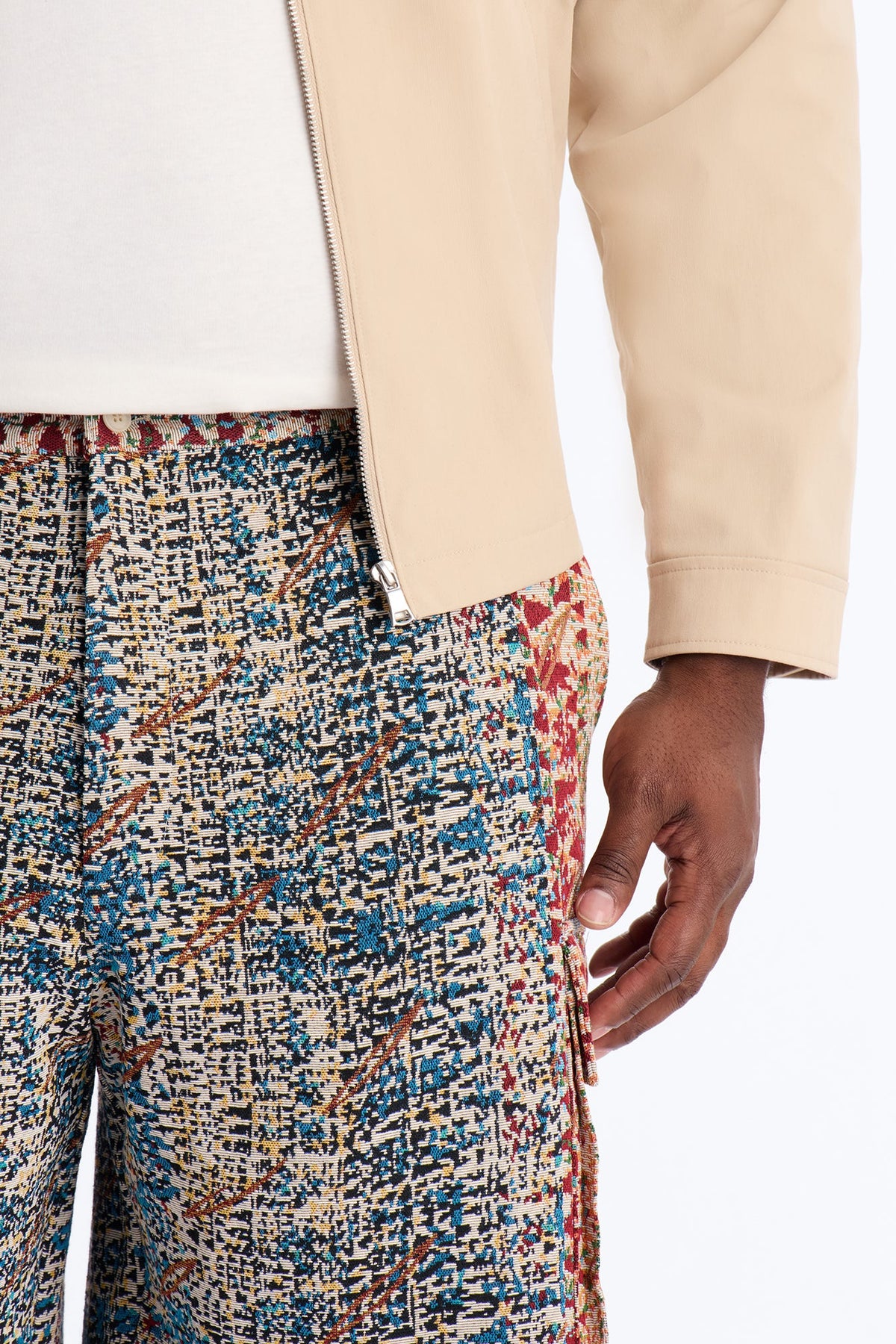 Baggy Nomadic Tapestry Cargo Short - Multi Color