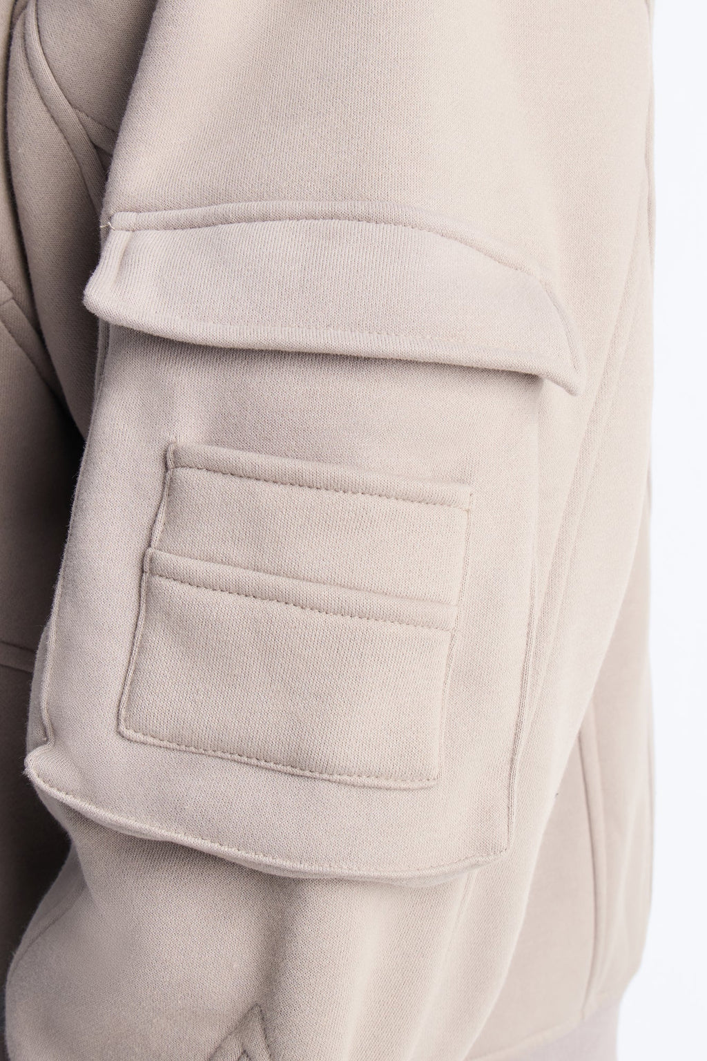 Oversized Chaos Cargo Hoodie - Grey