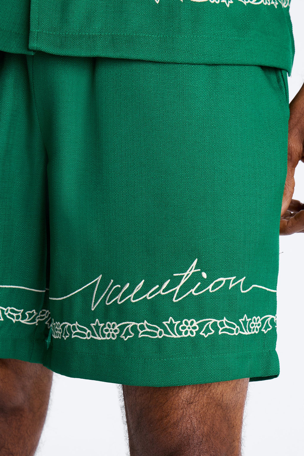 Relaxed Kingston Embroidered Short - Green