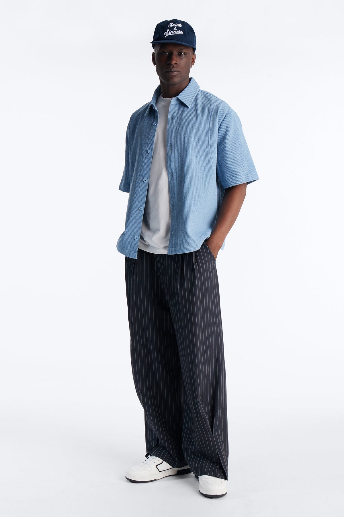 Wide Leg New Age Pleated Trouser - Grey