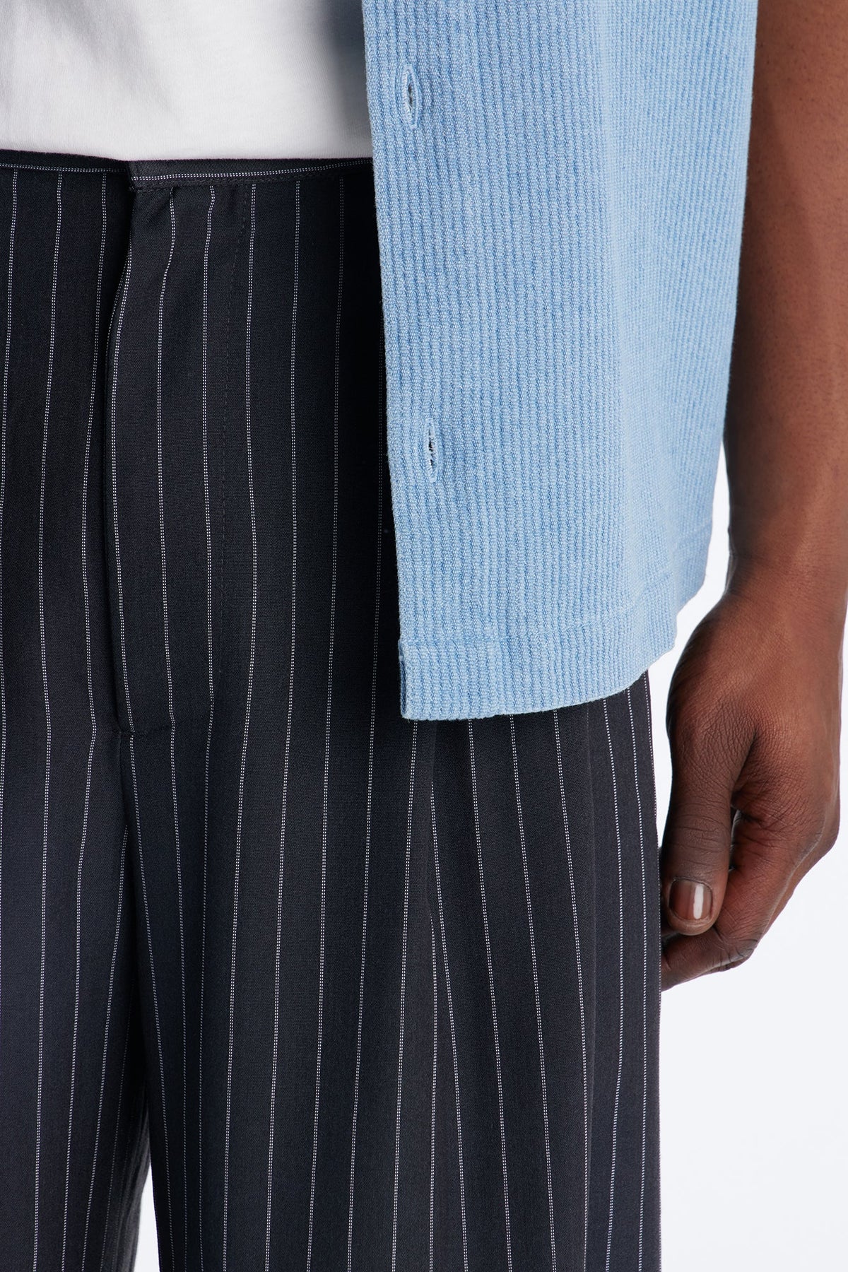 Wide Leg New Age Pleated Trouser - Grey