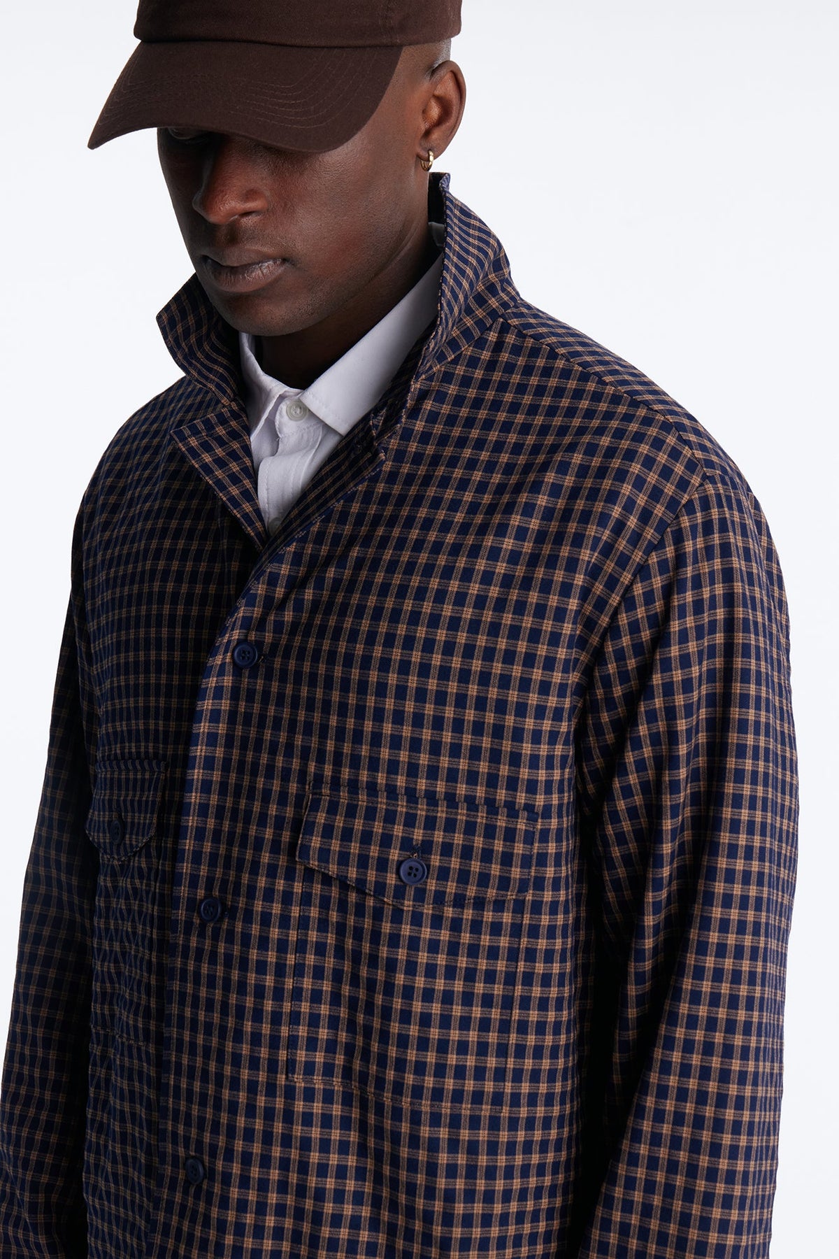 Relaxed Downtown London Shirt Jacket - Navy