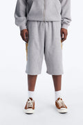 Baggy Rogue Sequin Applique Sweatshort - Grey