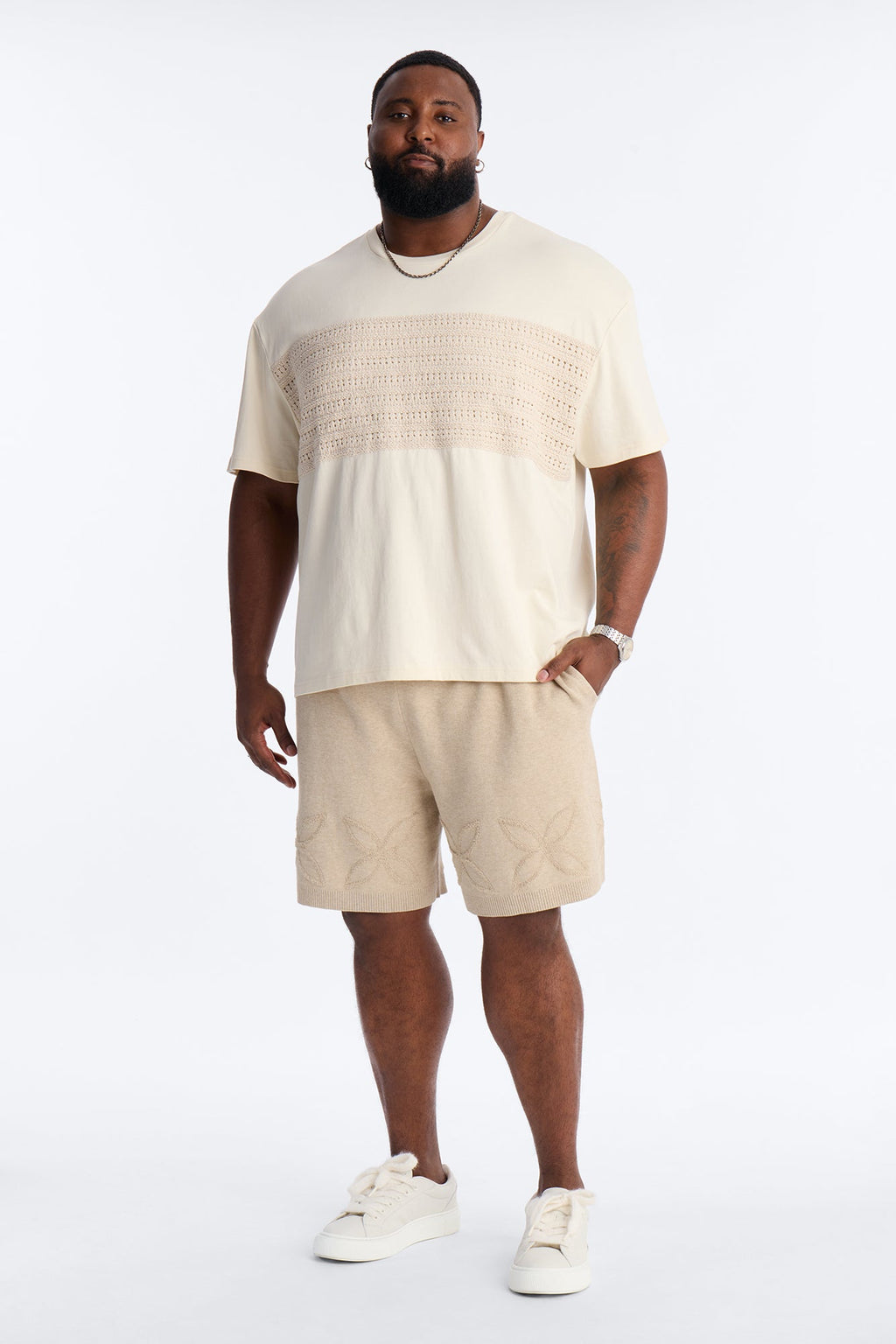 Relaxed Forever Shore Crewneck Tee - Cream