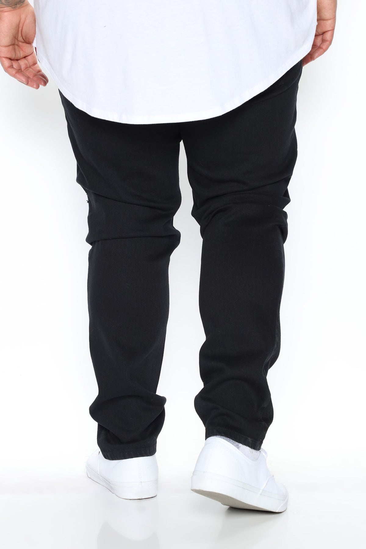Jasper Skinny Ripped Knee Jeans - Black