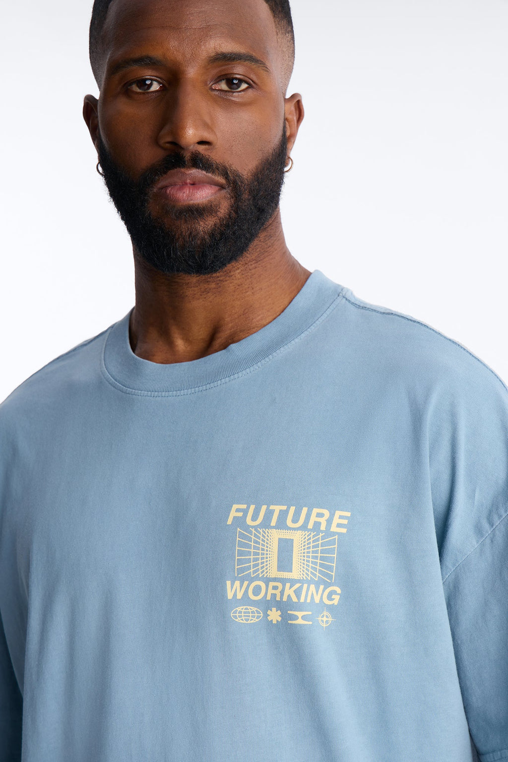 Future Working Boxy Short Sleeve Tee - Indigo