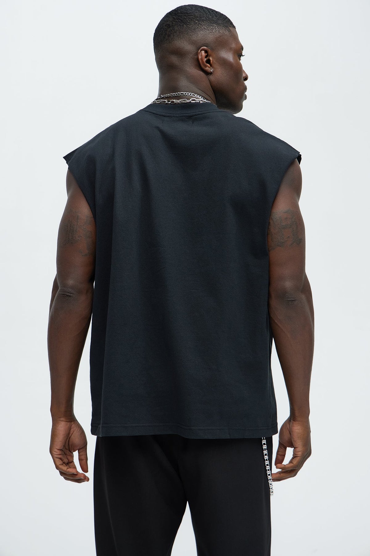 Relaxed Heavyweight Muscle Tee - Black