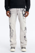 Stacked Skinny Flare Ace Royale Jean - Grey