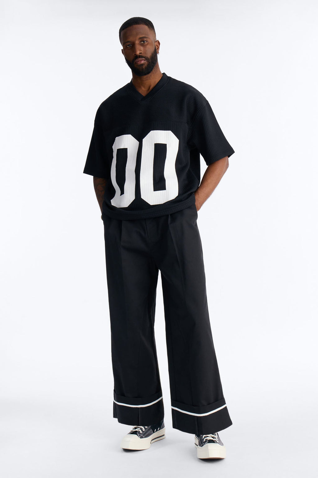 Double 0 Short Sleeve Jersey - Black