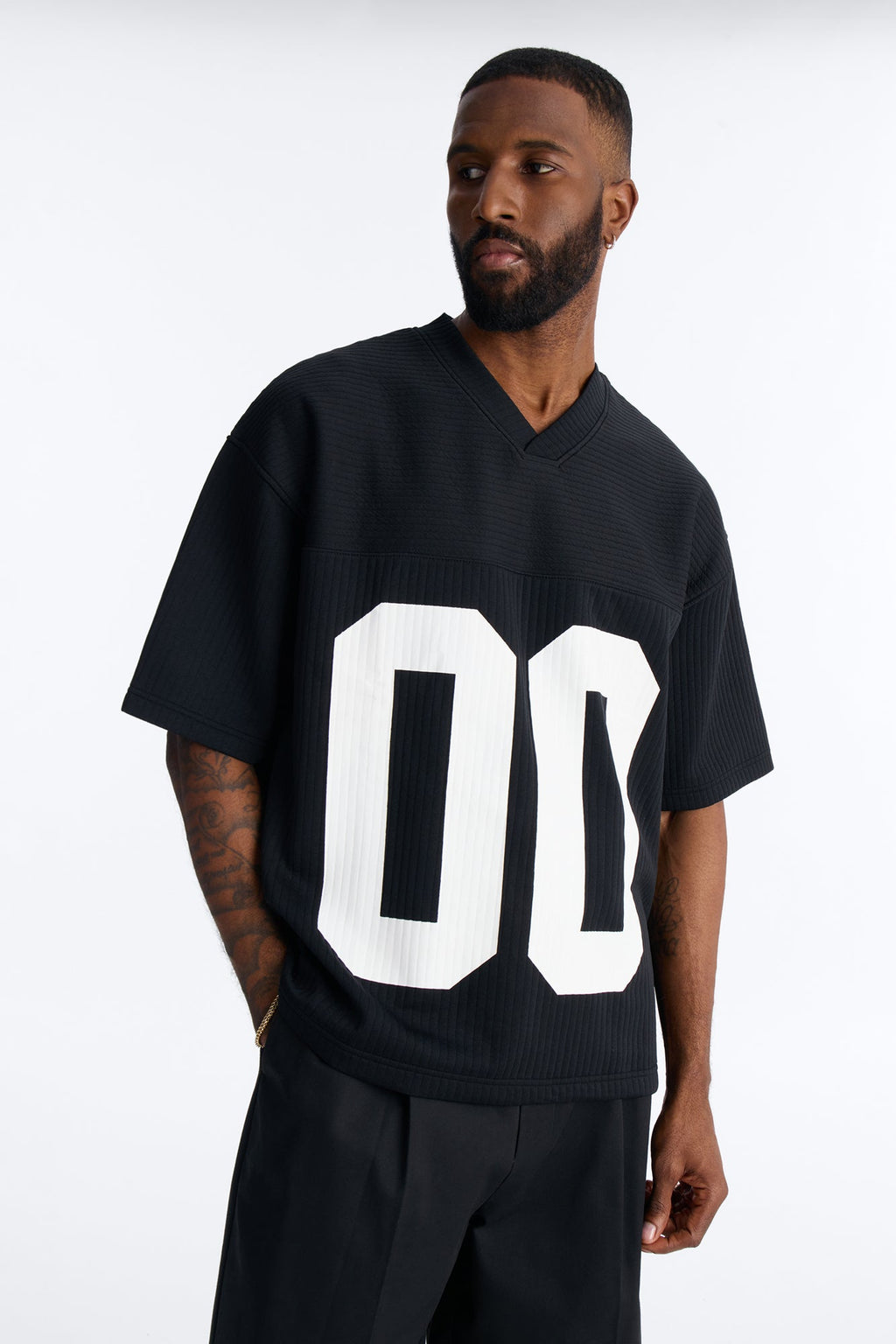 Double 0 Short Sleeve Jersey - Black