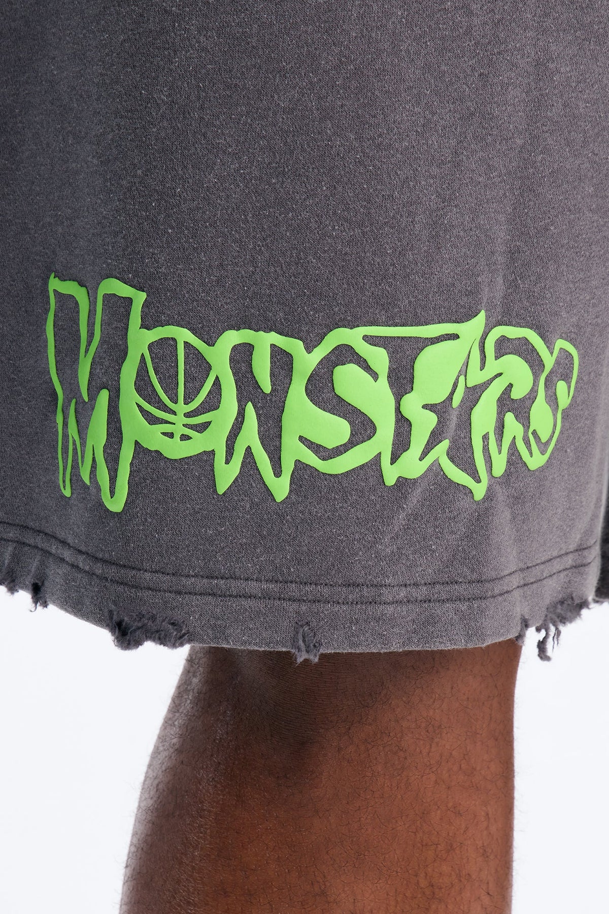 Space Jam Monstars Duo Puff Print Sweat Shorts - Charcoal