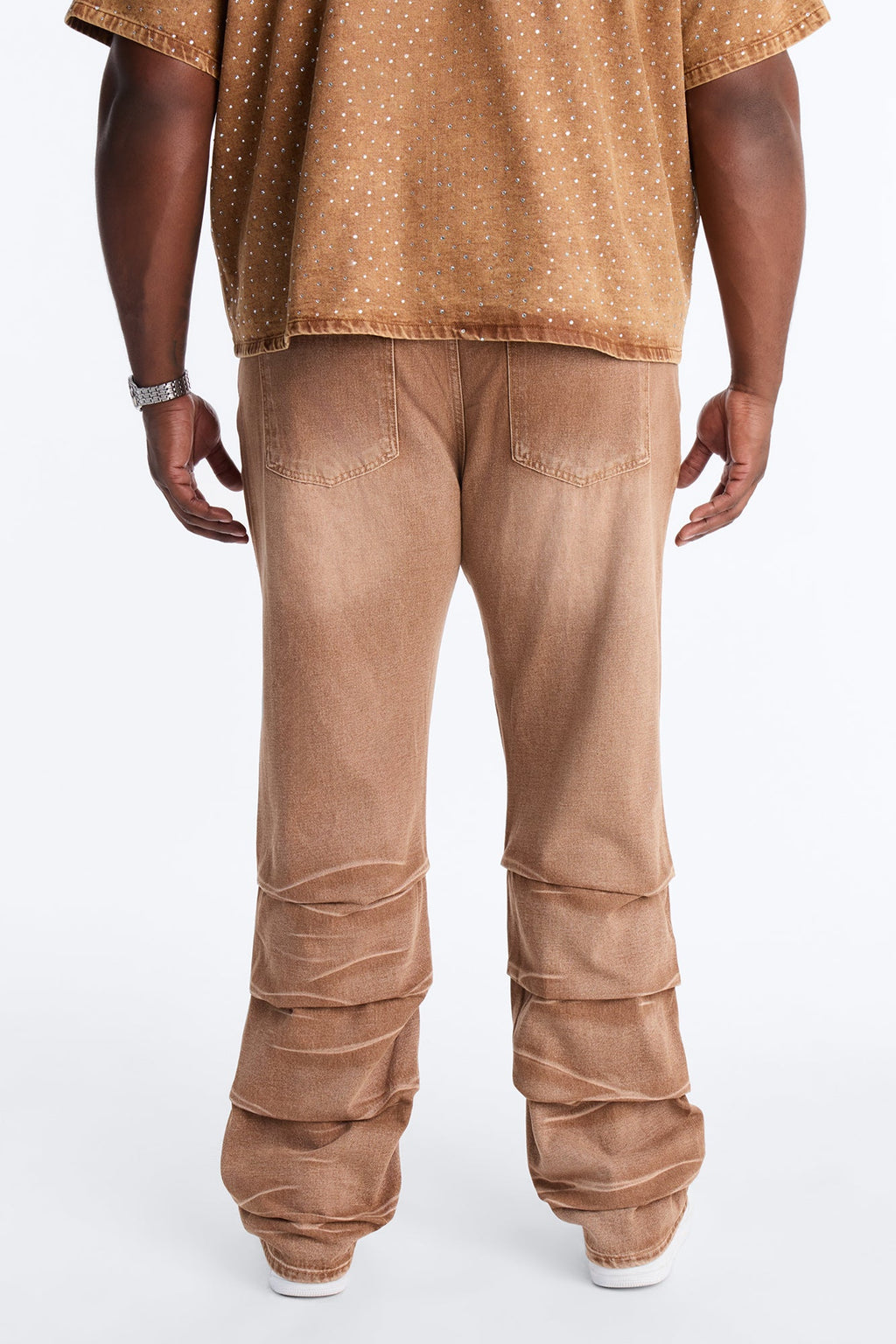 Straight Down The Street Ripped Jeans - Dark Brown