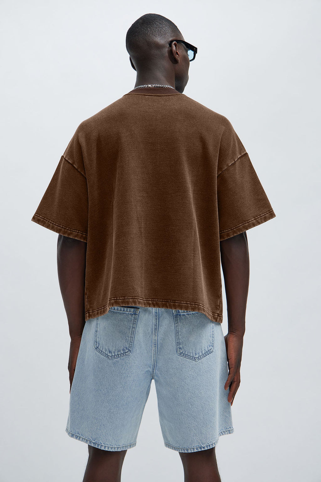 Kyle Oversized Tee - Dark Brown