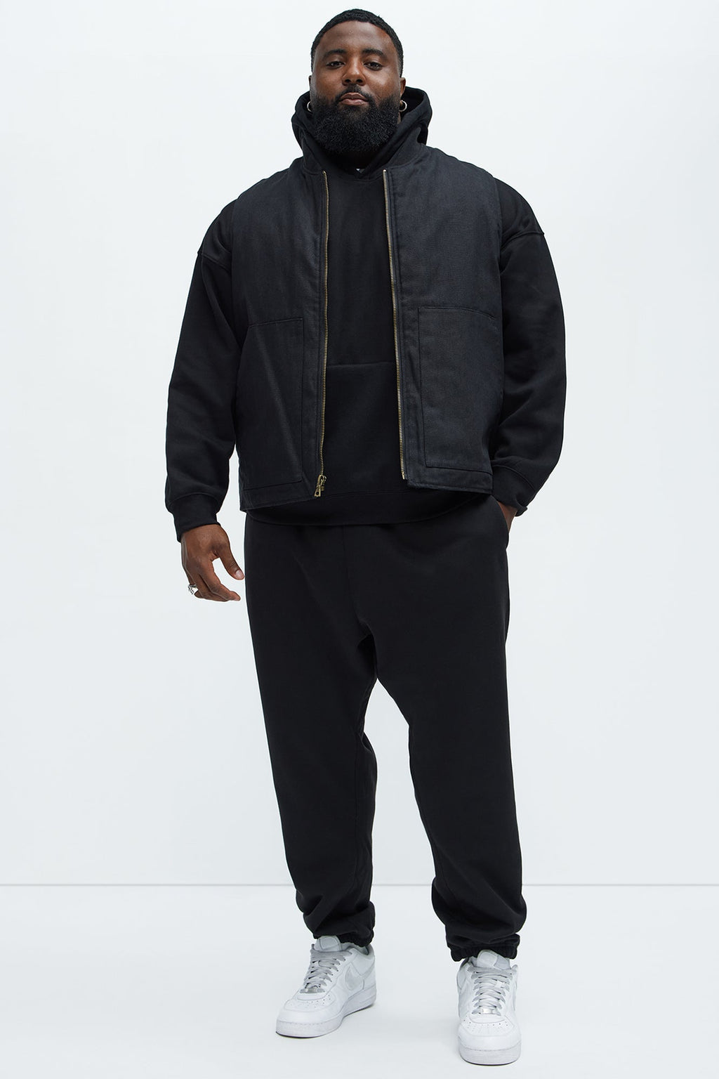 Tyson Oversized Heavyweight Hoodie - Black