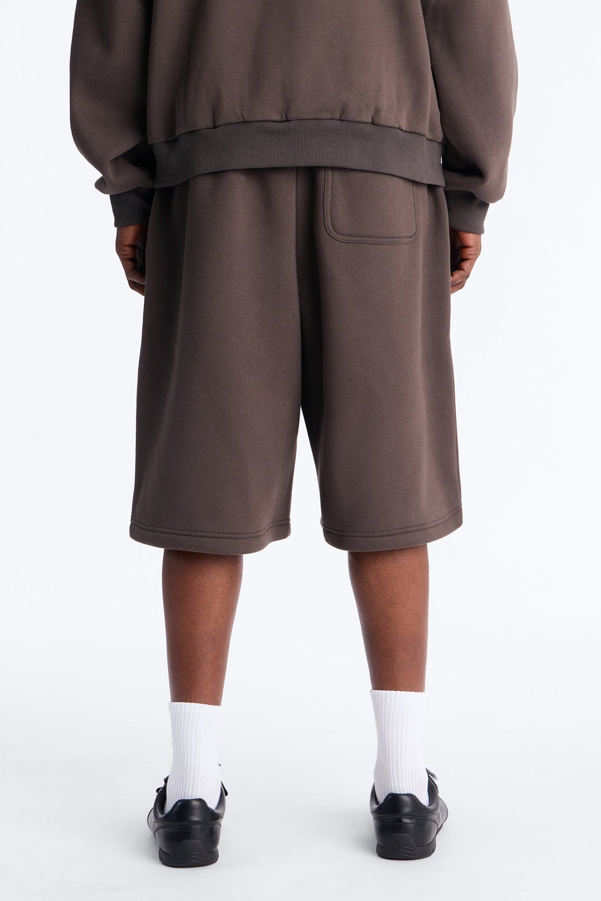 Baggy Bandana Scarf Duo Sweatshort - Brown