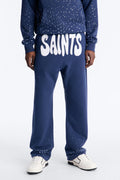 Saints Rhinestones Sweatpants - Navy