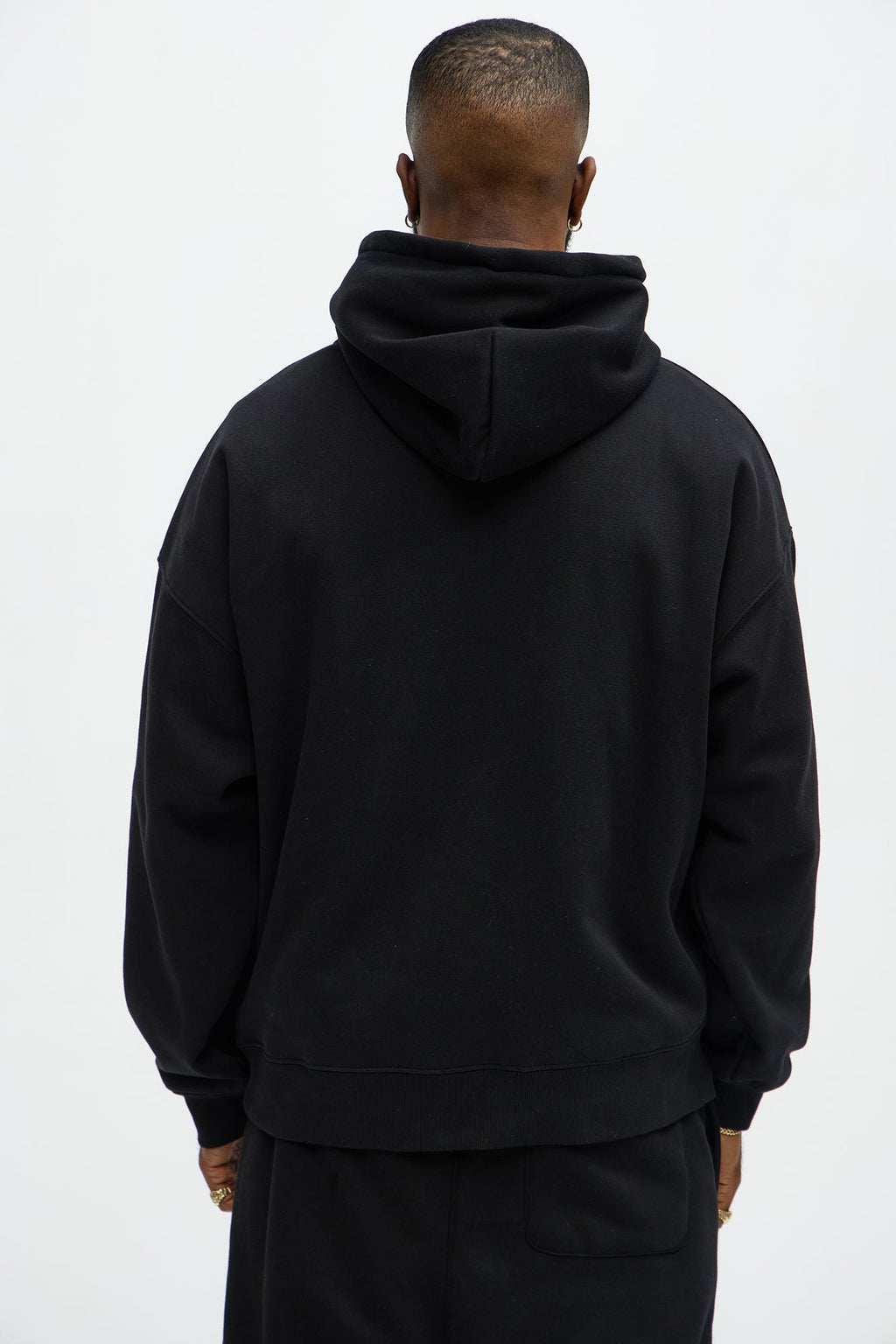 Tyson Oversized Heavyweight Hoodie - Black