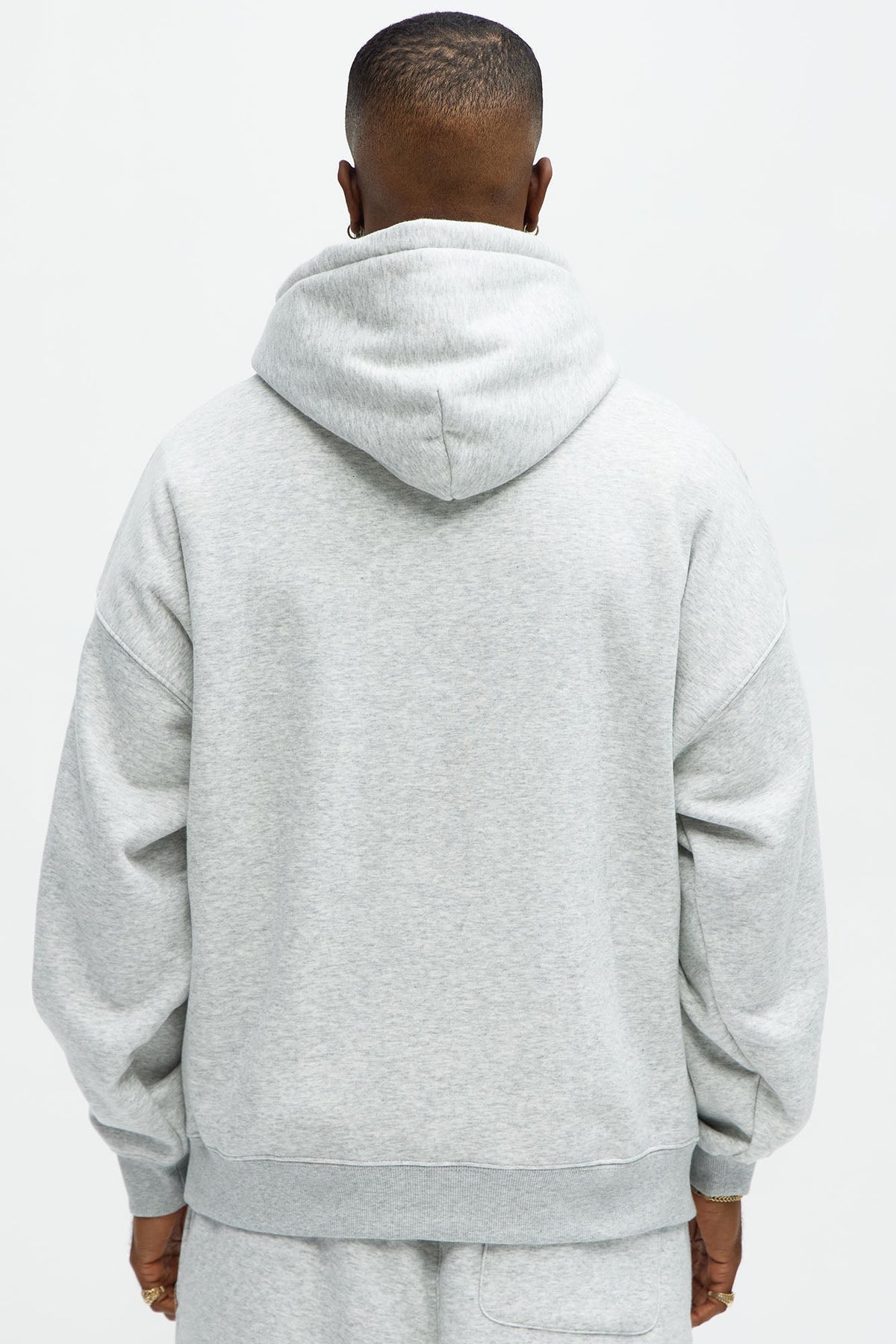 Tyson Oversized Heavyweight Hoodie - Heather Grey