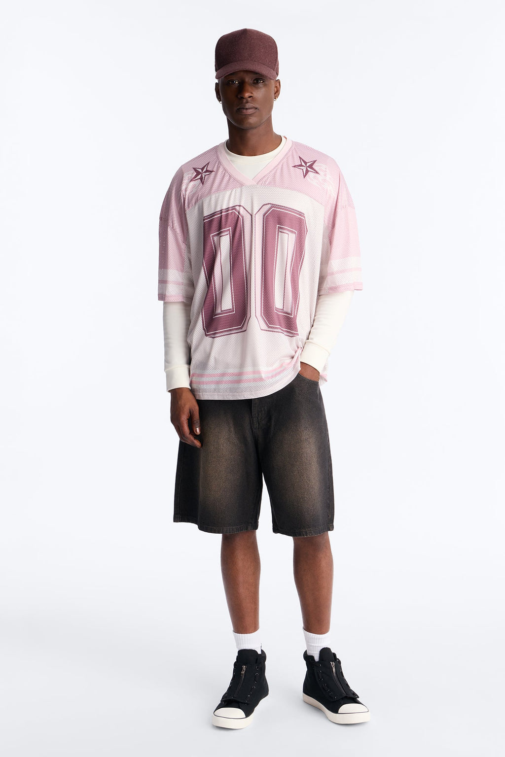 Burning Star Short Sleeve Jersey - Pink