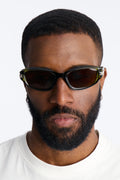 Acid Glow Flux Sunglasses - Olive