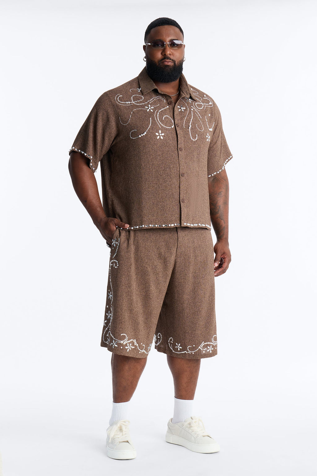 Baggy Wanderlust Pearl Journey Short - Brown