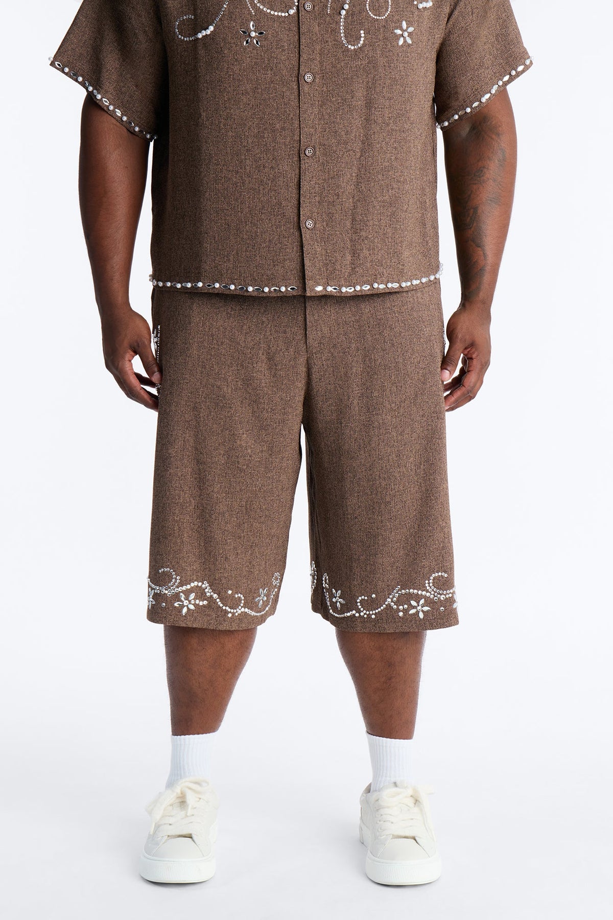Baggy Wanderlust Pearl Journey Short - Brown
