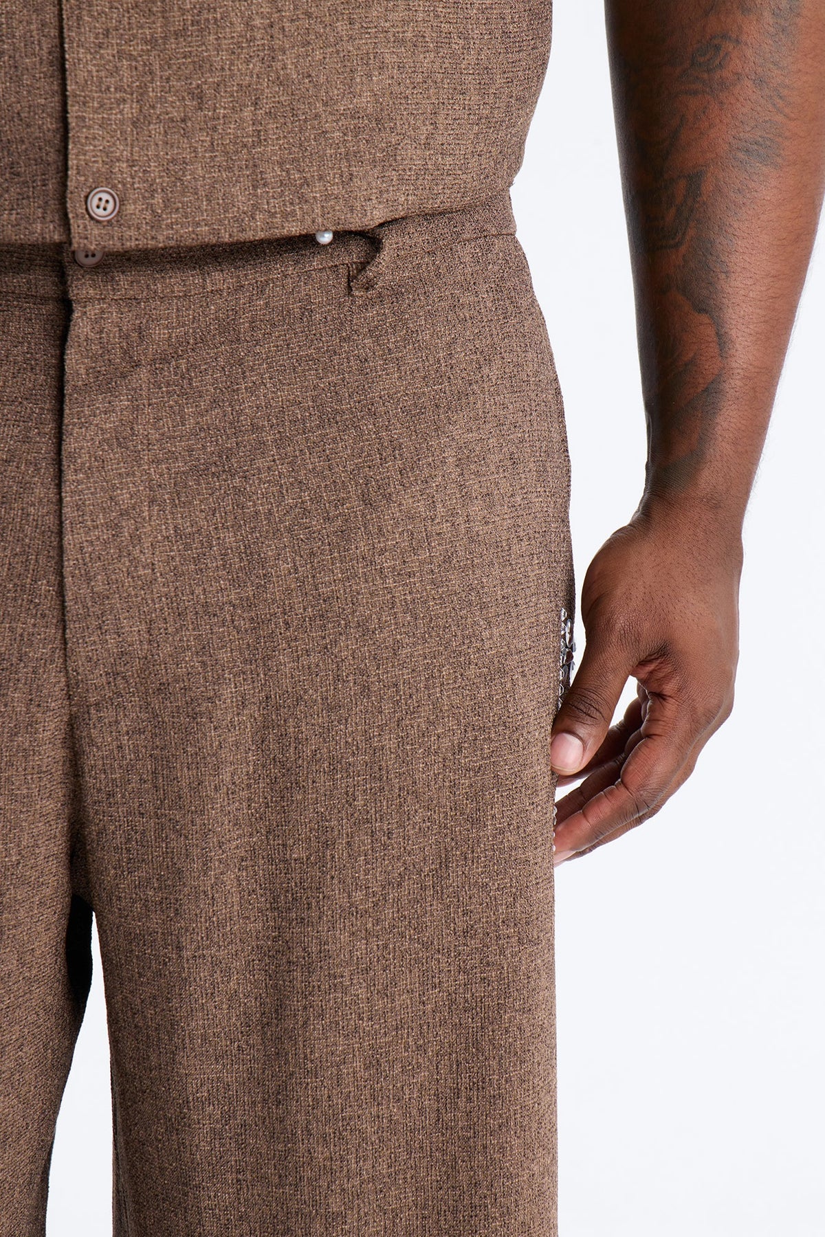 Baggy Wanderlust Pearl Journey Short - Brown