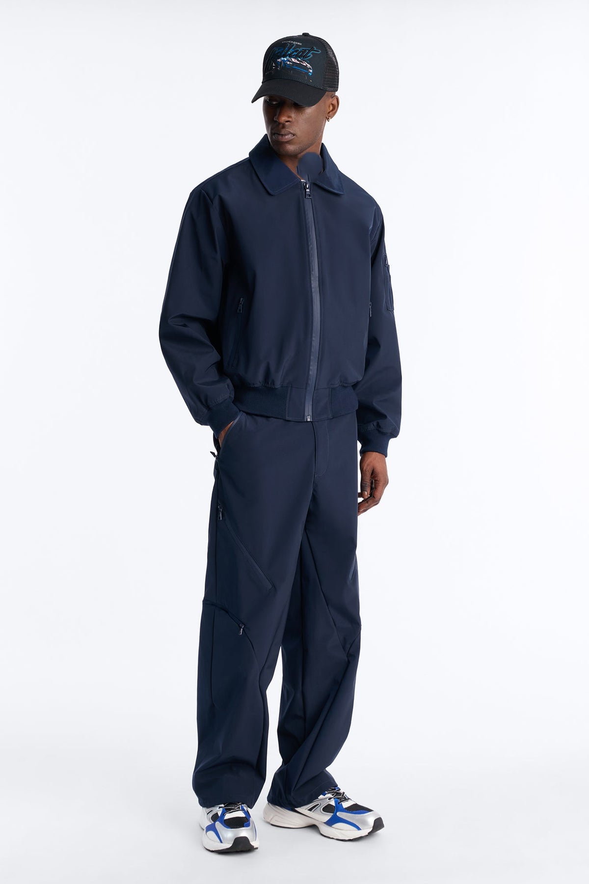 Baggy Liberty Zip Pant - Navy