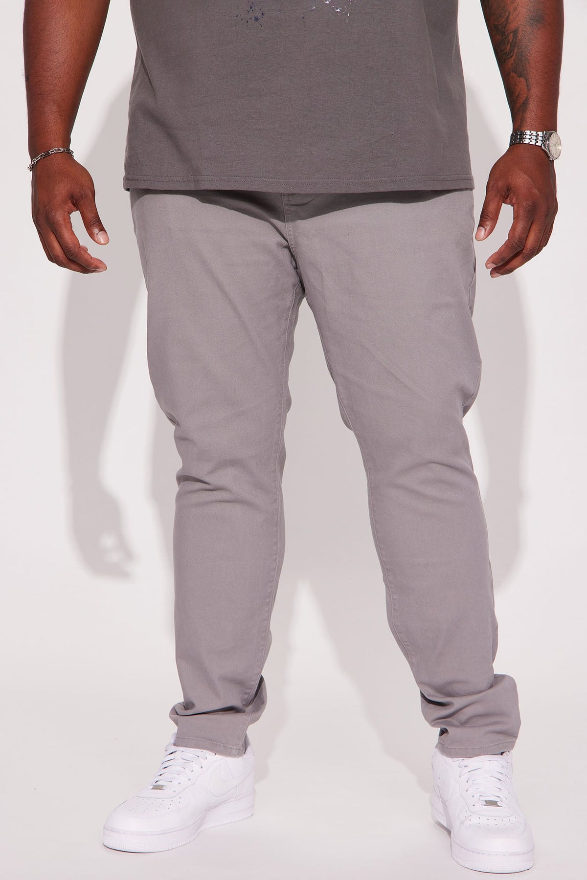 Mac Chino Skinny 5 Pocket Pants - Charcoal